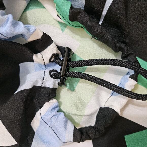 Karl Lagerfeld Top Large Black Spell-out Letter Bungee Short Sleeve Career - Picture 8 of 16